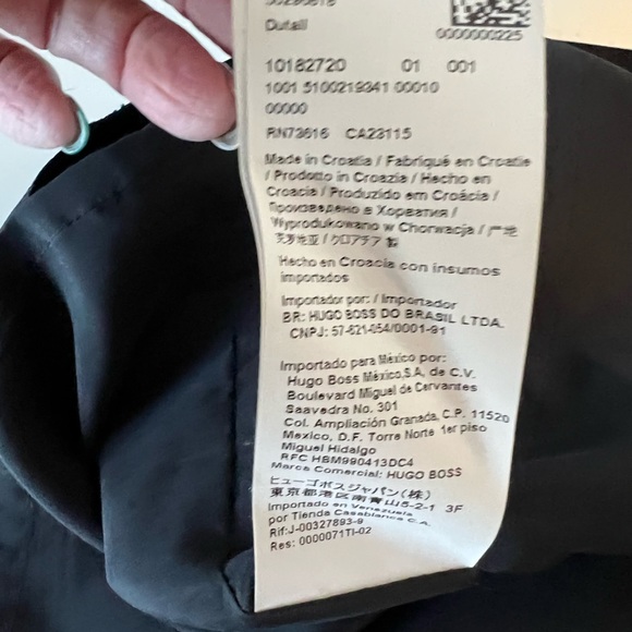 BOSS by Hugo Boss black pinstriped sz 10 lined sheath dress - Picture 8 of 12